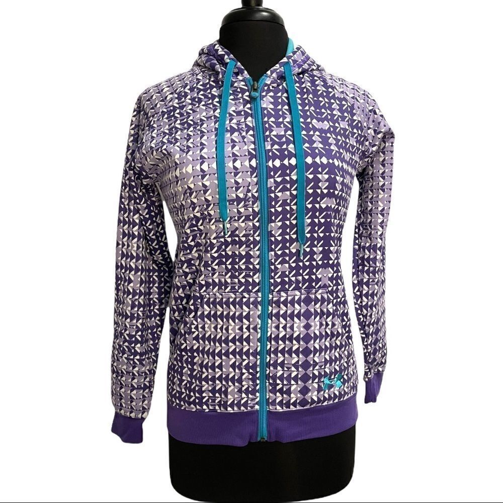 Under Armour Semi-Fitted Geometric Pattern Hoodie Sz XS